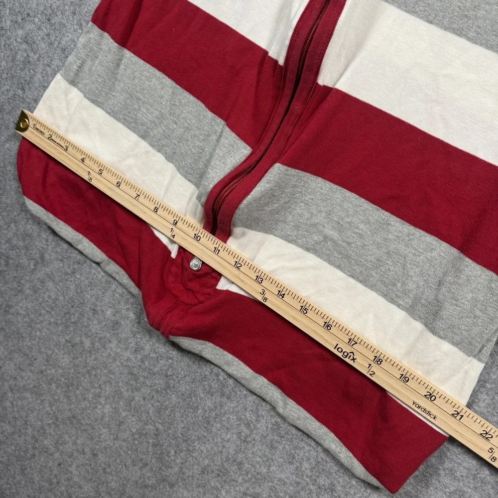 Burts Bees Baby Beekeeper Sleep Sack Medium Red Grey Striped Organic Cotton